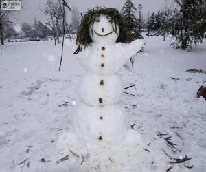 пазл Забавный снеговик